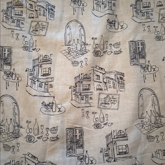 Abercrombie & Fitch Cream Graphic Dress - Picture 2 of 8